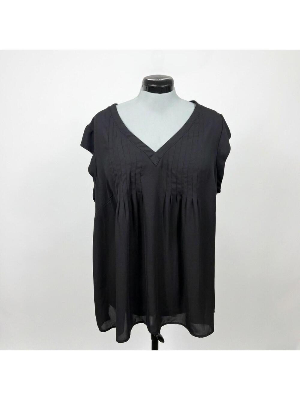 DR2 Black Sleeveless Blouse (2X)